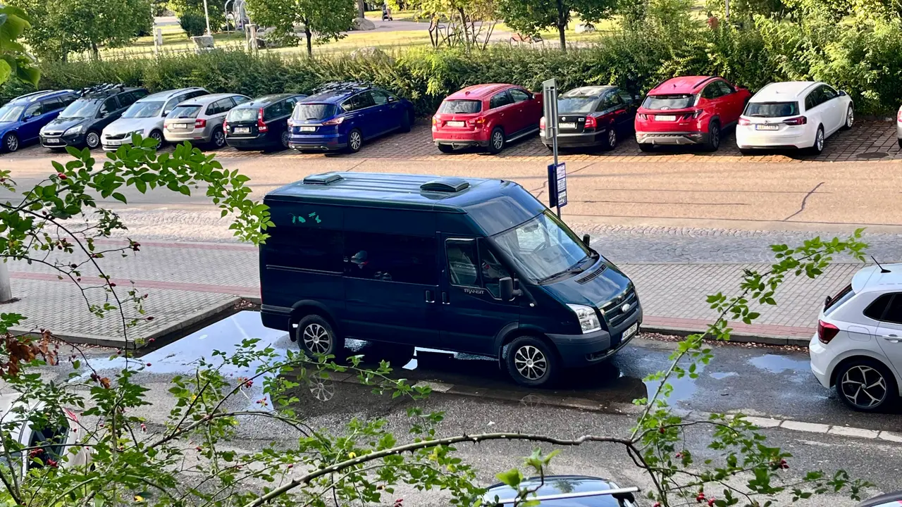 Naše auto je připravené na cestu do Itálie