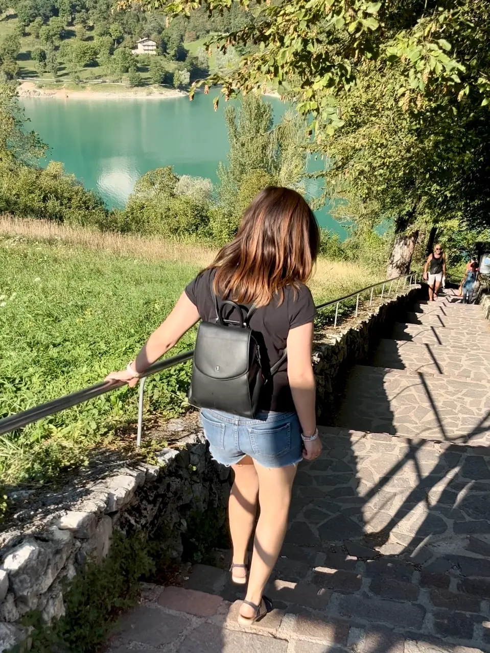 Lago di Tenno, schody k jezeru