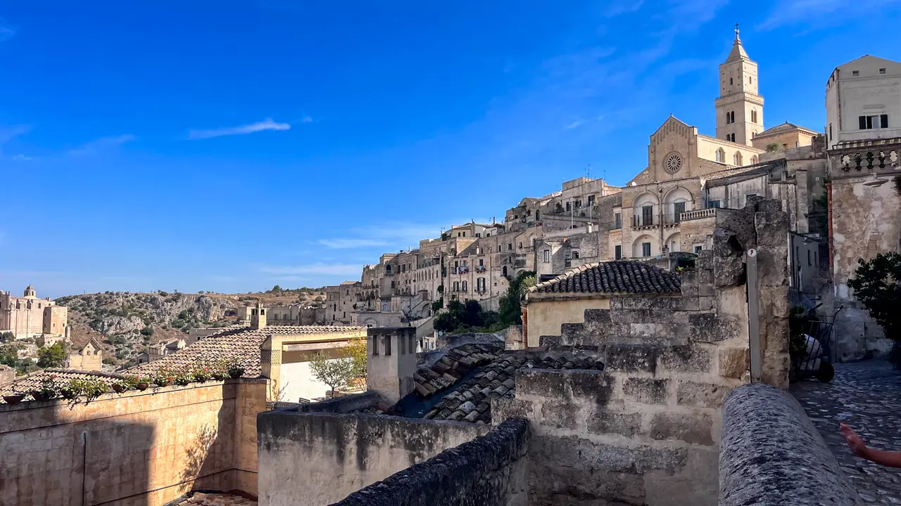 Pohled na historické město Matera v jižní Itálii